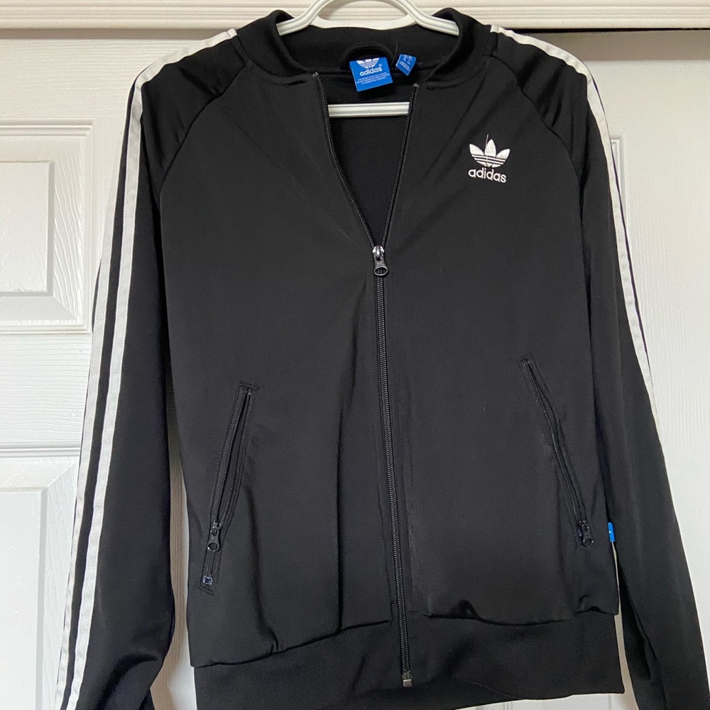 Adidas black zip up